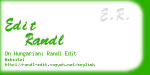 edit randl business card